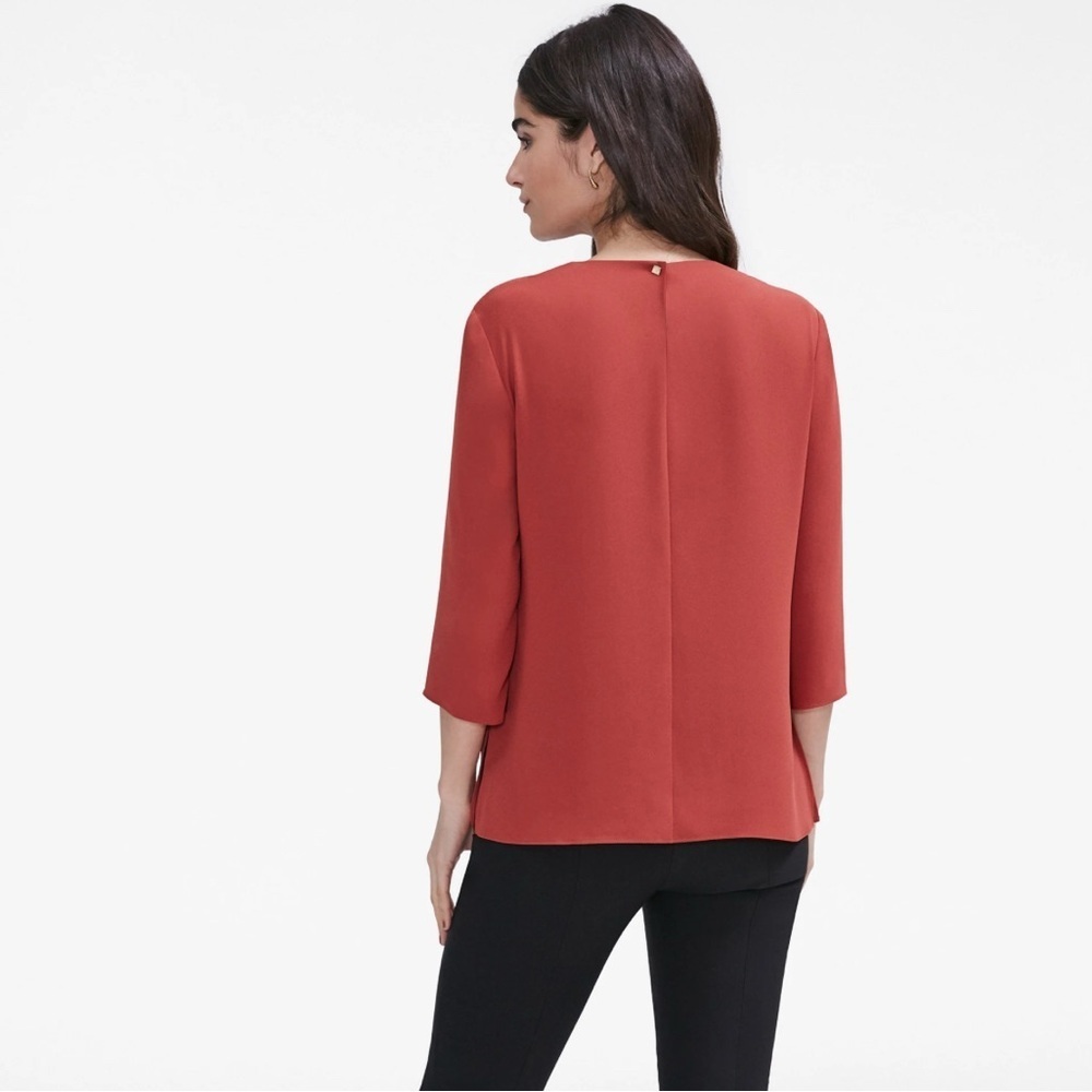 MM Lafleur The Bourgeois Blouse, Chilli Flake Color, Size XS - Picture 3 of 10